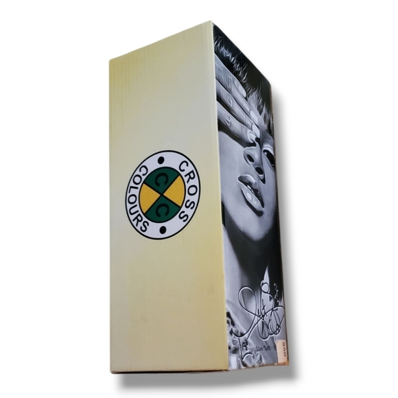 Cross Colours Gold 90s Hip Hop Lisa "Left Eye" Lopes Legacy Slides NWT NIB - Picture 5 of 9